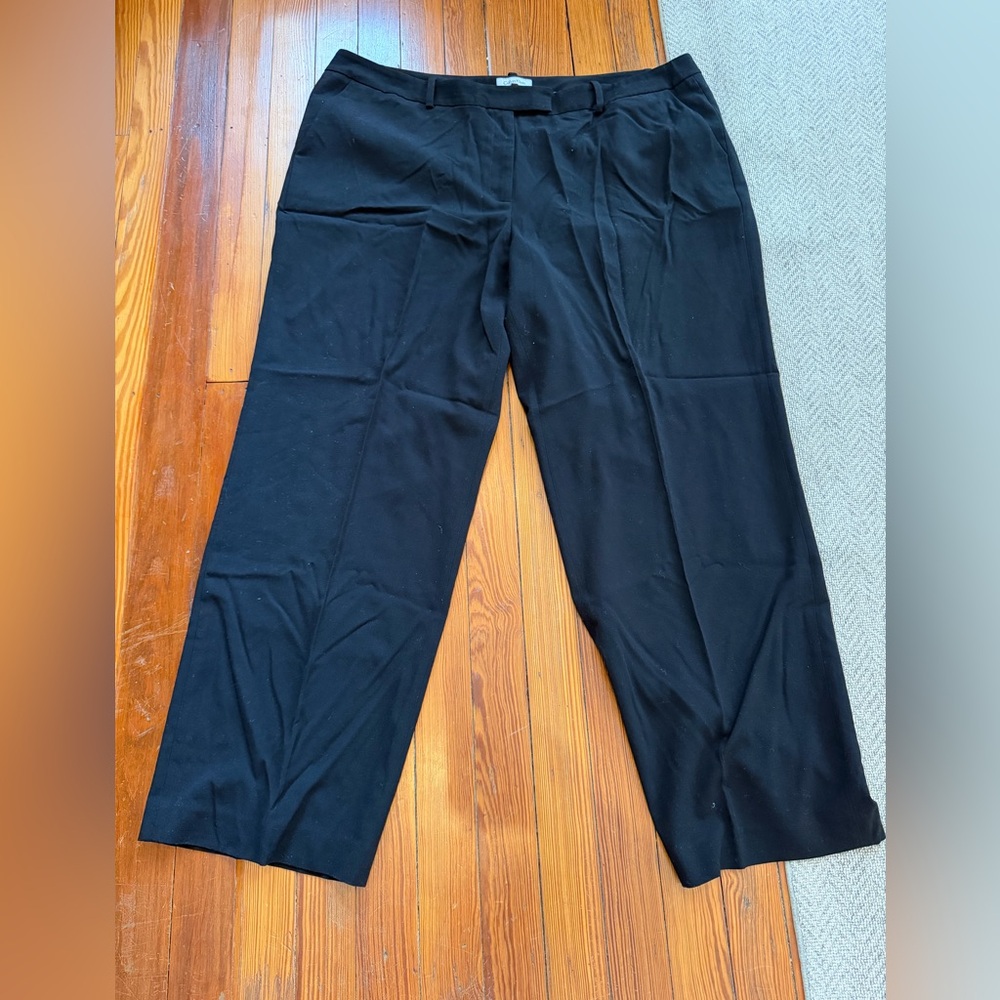 Calvin Klein Black Wide-Leg Dress Pants
